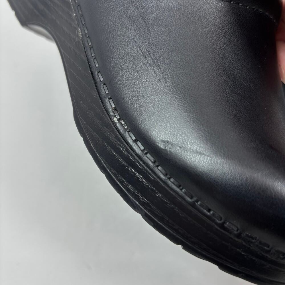 Dansko Professional Clogs 37 / 6.5 - 7 Cabrio Black Leather Slip On Shoes Nurse - Picture 8 of 12